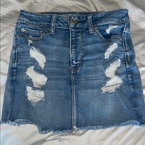 Next level stretch jean skirt